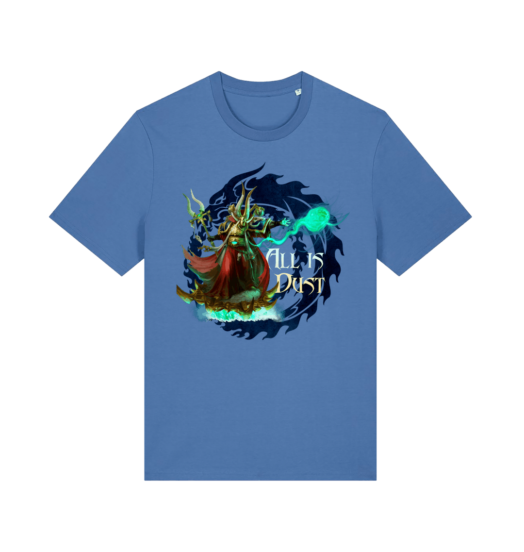 Bright Blue Printed T-shirt Front