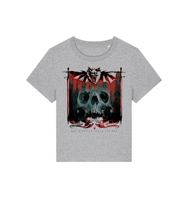 Heather Grey Printed T-shirt Front