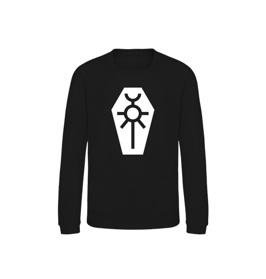 Deep Black Printed Sweater