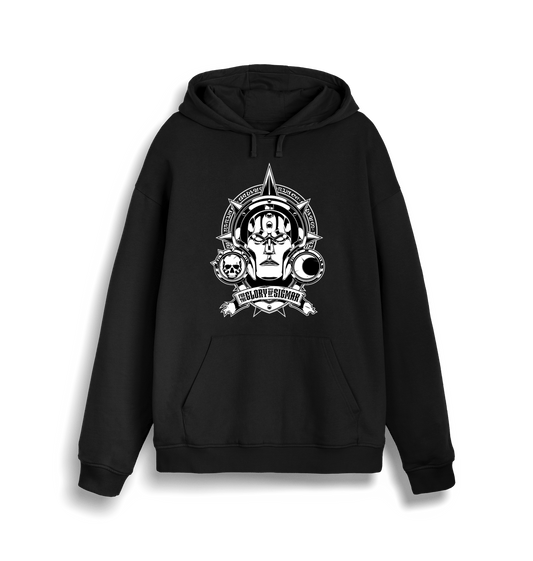 Black Printed Sweater Front