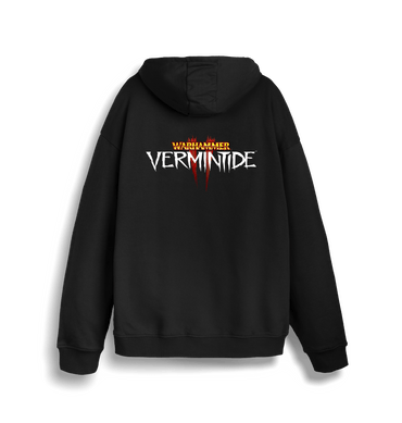 Black Printed Sweater Back