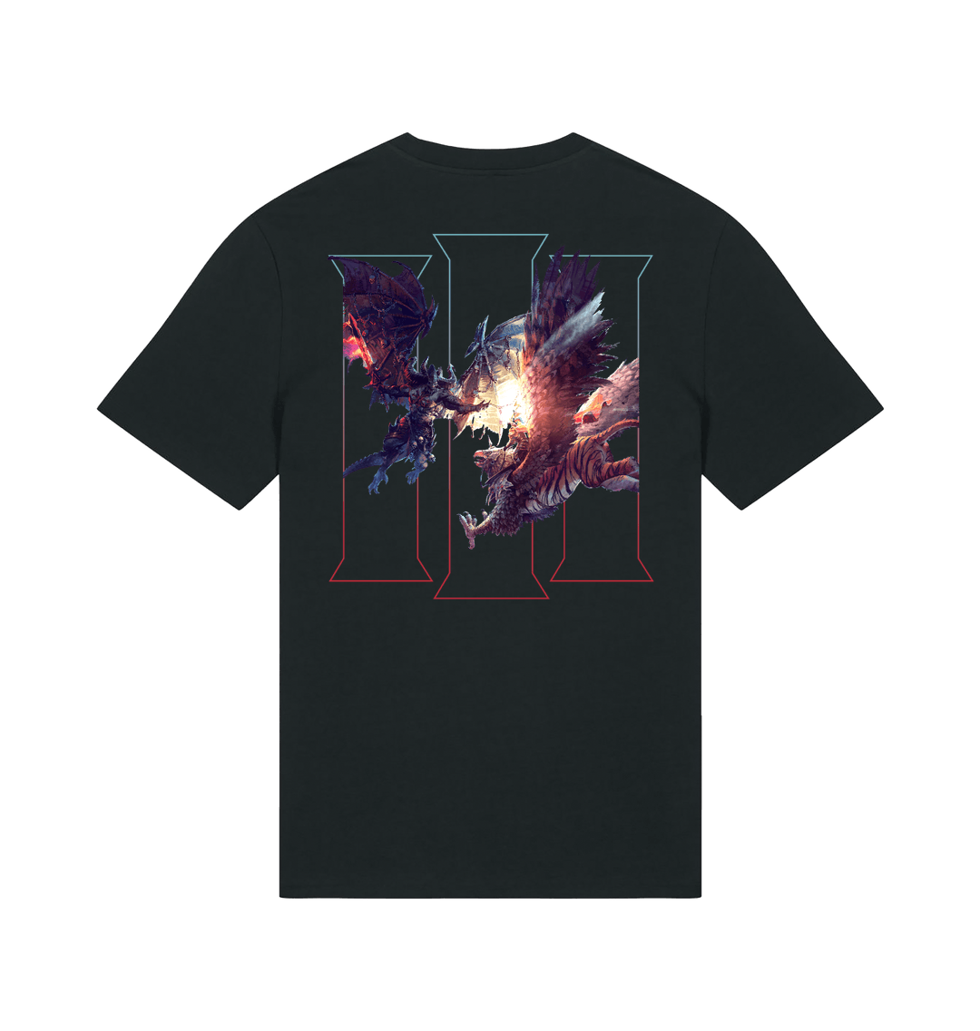Black Printed T-shirt Back