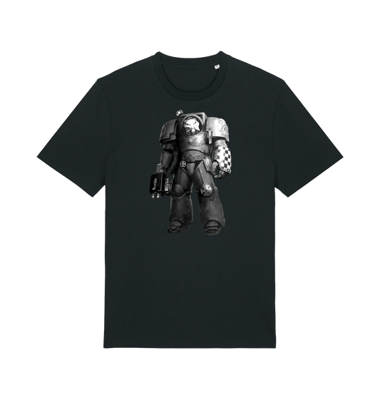 Black Printed T-shirt Front