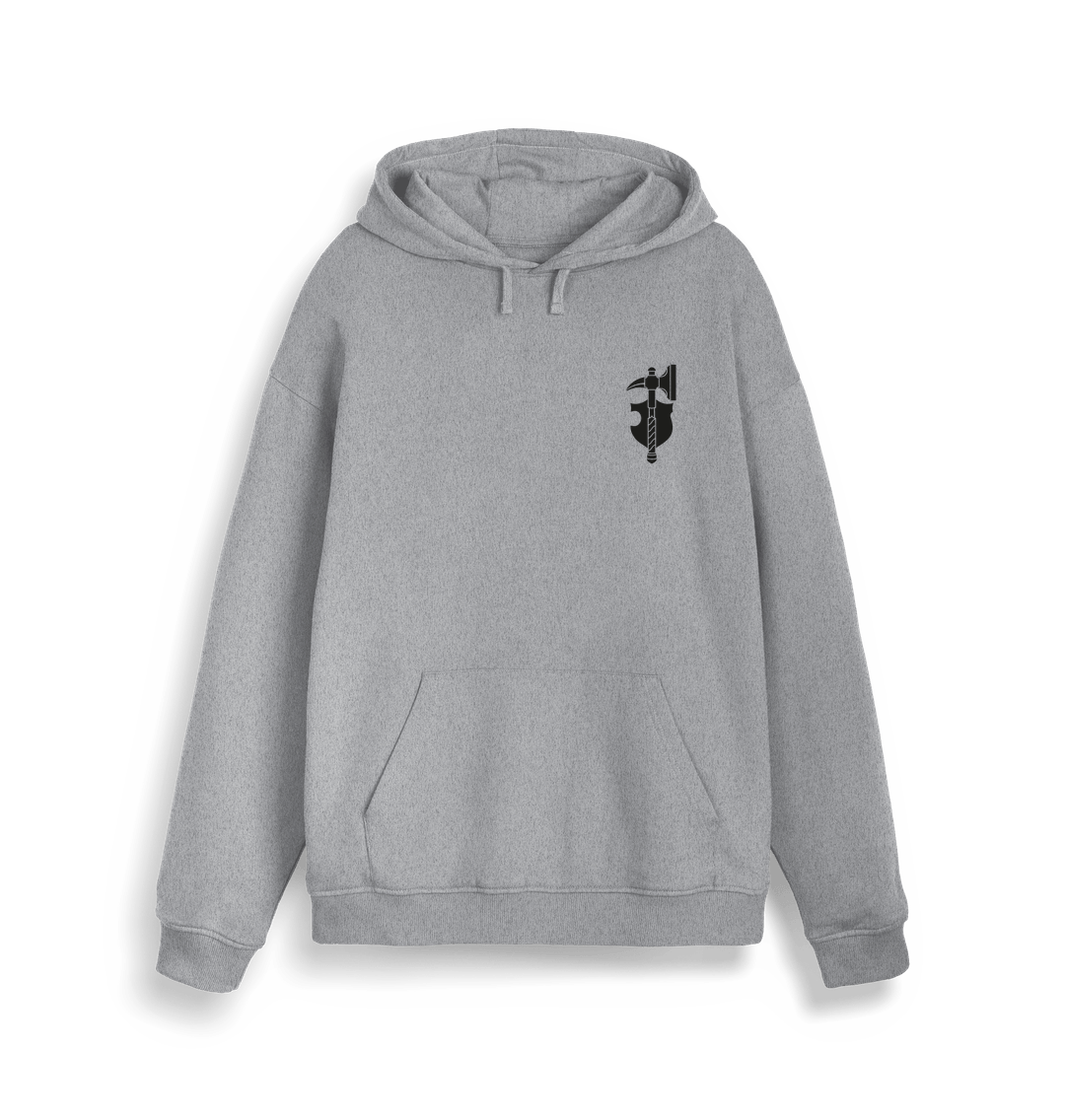 Heather Grey Premium Warhammer The Old World Empire of Man Crest Hoodie