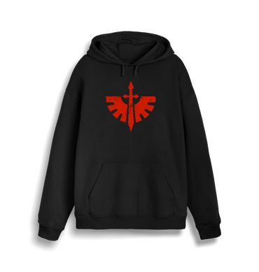 Black Printed Sweater Front