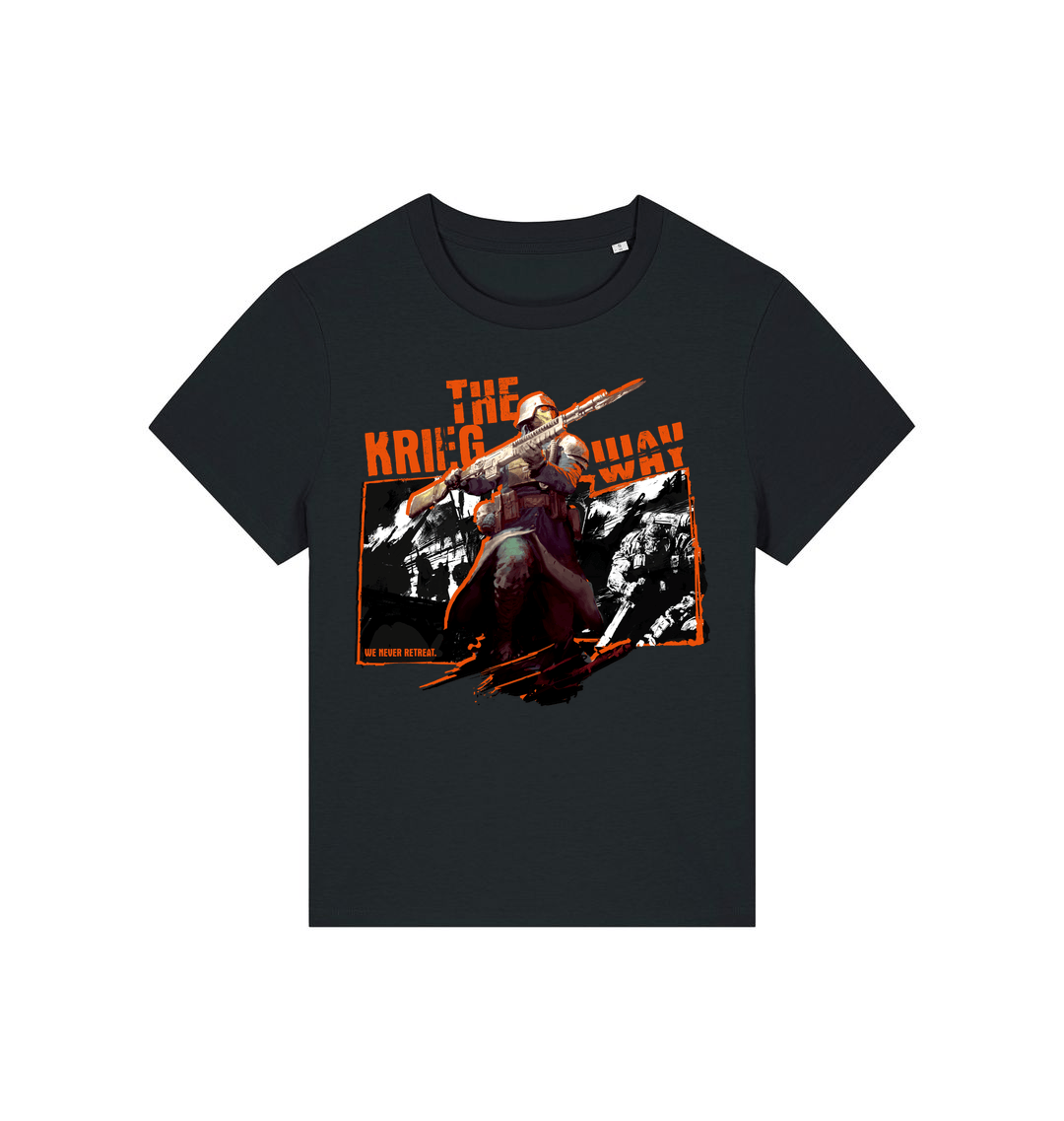 Black Printed T-shirt Front