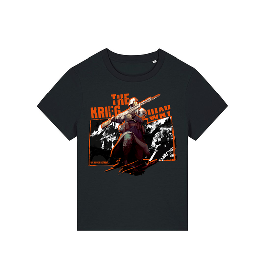 Black Printed T-shirt Front