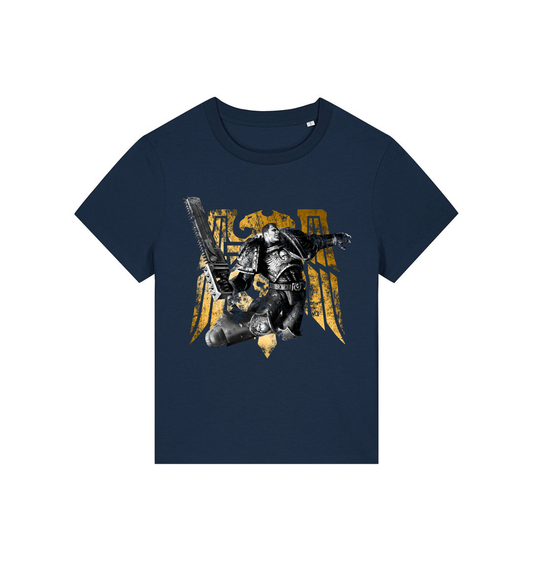 French Navy Printed T-shirt Front