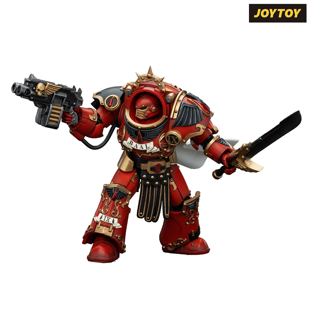 JoyToy Warhammer The Horus Heresy Action Figure - Blood Angels, Legion Praetor with Tartaros Terminator Armour (1/18 Scale)