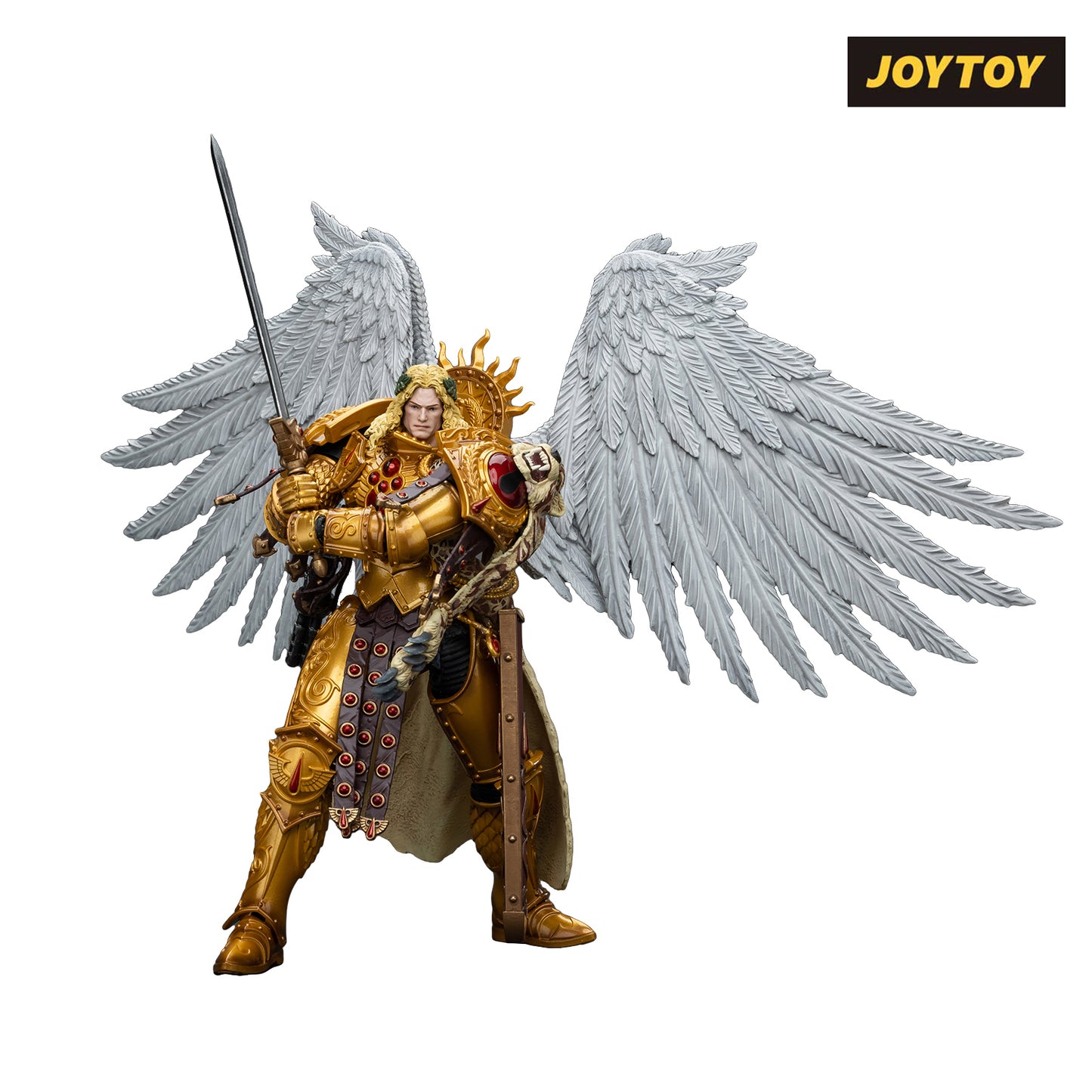 JoyToy Warhammer The Horus Heresy Action Figure - Blood Angels Sanguinius, Primarch of the IXth Legion (1/18 Scale) & Exclusive T Shirt Preorder