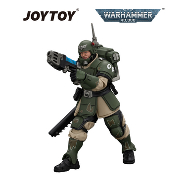 JOYTOY Warhammer 40,000 - Astra Militarum Kasrkin 1 with Chainsword and Plasma Pistol (1/18 Scale) Preorder