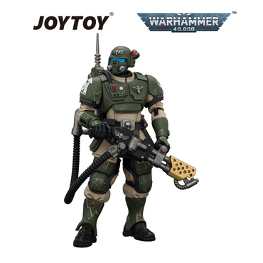 JOYTOY Warhammer 40,000 - Astra Militarum Kasrkin 2 with Flamer (1/18 Scale) Preorder