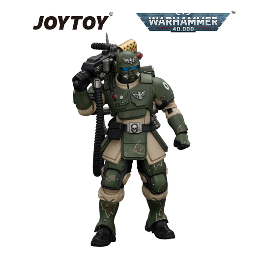 JOYTOY Warhammer 40,000 - Astra Militarum Kasrkin 2 with Flamer (1/18 Scale) Preorder