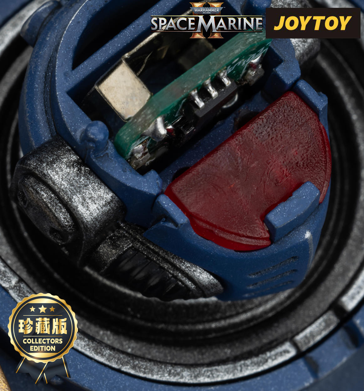 JoyToy Warhammer 40,000: Space Marine 2 Action Figure - Ultramarines, Brother Chairon - Collector’s Edition (1/18 Scale)