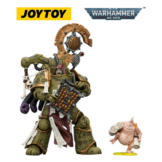 JOYTOY Warhammer 40,000 - Death Guard Tallyman with Plasma Pistol (1/18 Scale) Preorder