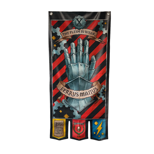 Warhammer 40,000: Iron Hands Chapter Banner - Preorder