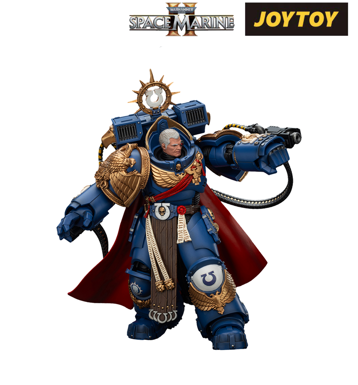 Ultramarines, Marneus Calgar, Chapter Master with MkX Gravis Armour and the Gauntlets of Ultramar (1/18 Scale)