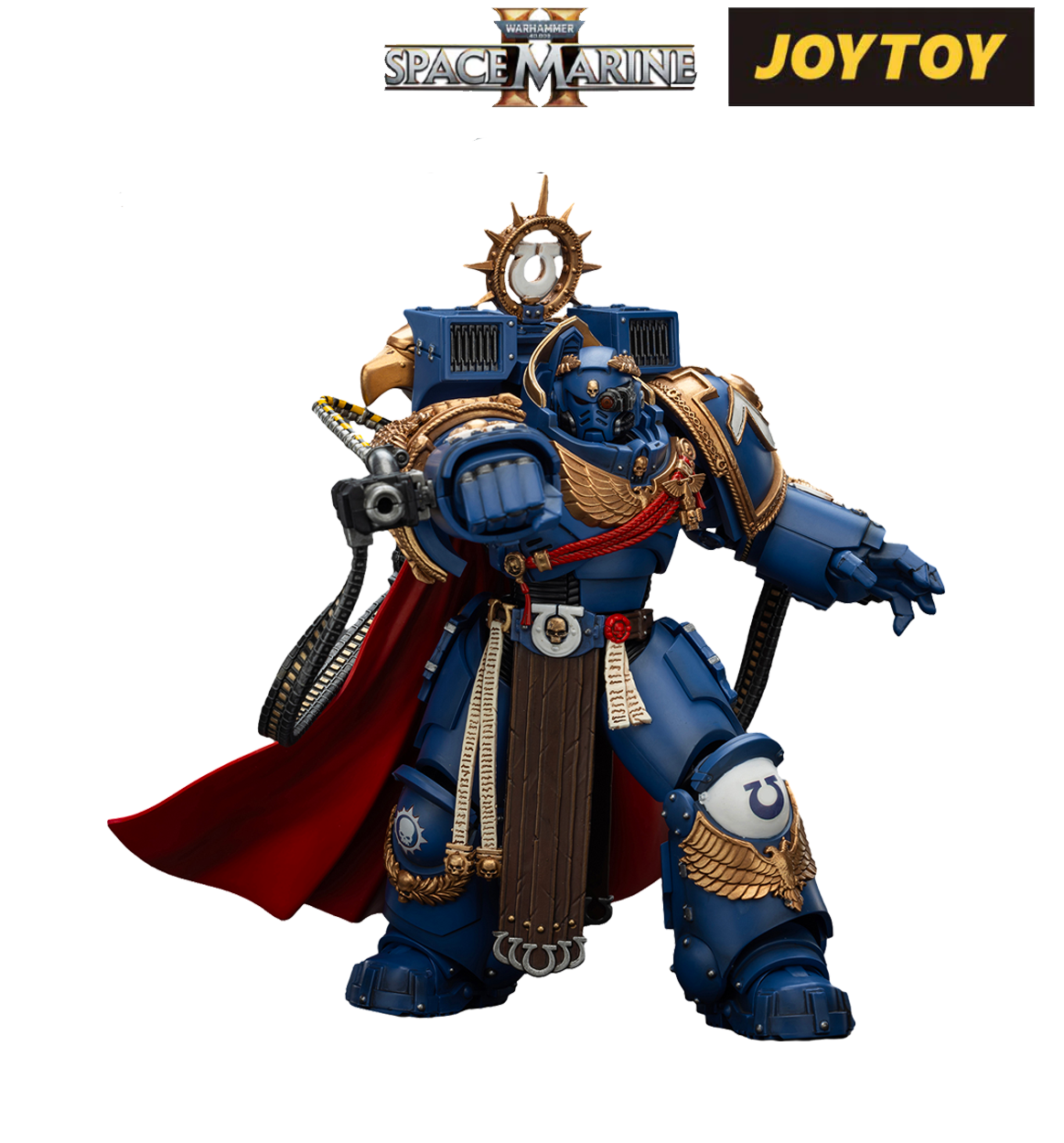 Ultramarines, Marneus Calgar, Chapter Master with MkX Gravis Armour and the Gauntlets of Ultramar (1/18 Scale)
