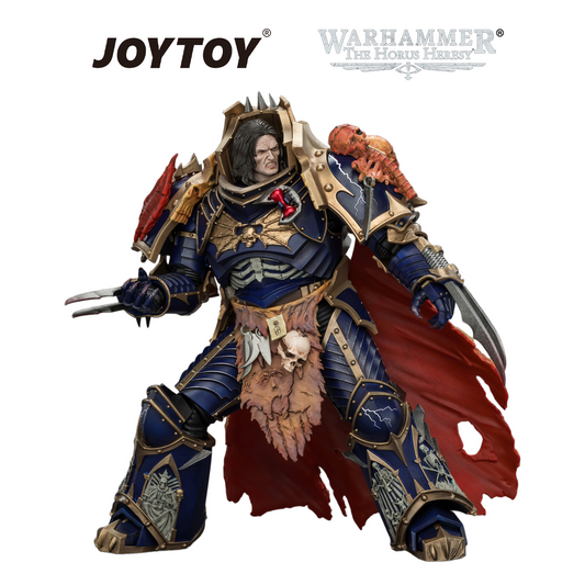 JOYTOY Warhammer The Horus Heresy - Night Lords, Konrad Curze, Primarch of the VIIIth Legion, The Night Haunter (1/18 Scale) & Exclusive T Shirt Preorder
