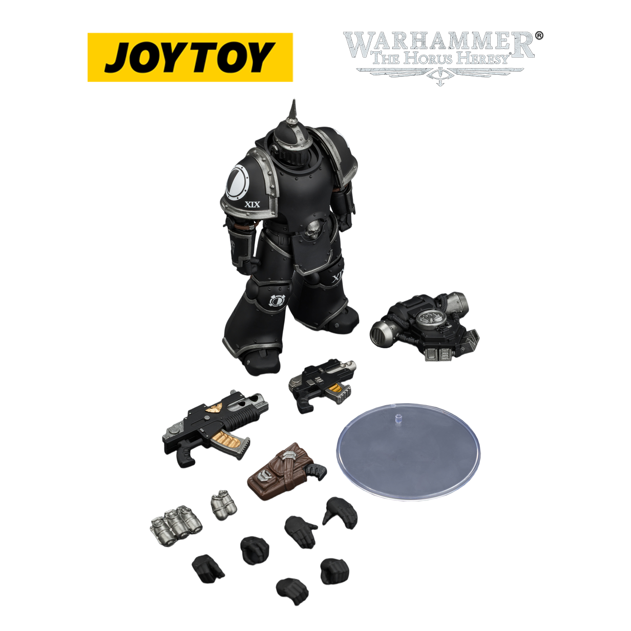 JOYTOY Warhammer The Horus Heresy - Raven Guard MKIII Tactical Legionary with Bolter and Bolt Pistol (1/18 Scale) Preorder