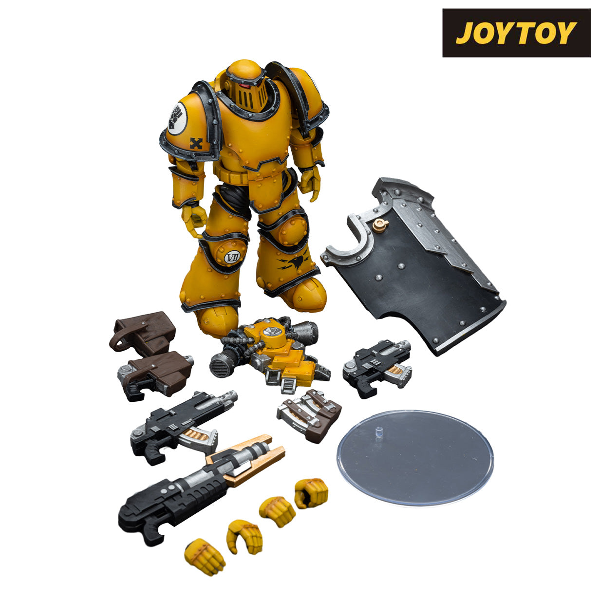 JoyToy Warhammer The Horus Heresy Action Figure - Imperial Fists, Legion MkIII Breacher Squad, Legion Breacher with Lascutter (1/18 Scale)