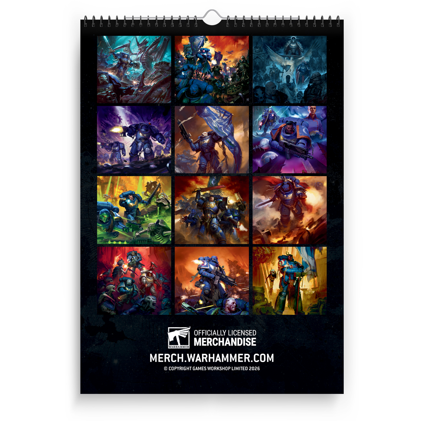 Warhammer 40,000: Ultramarines 2026 Calendar