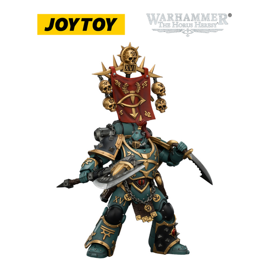 JOYTOY Warhammer The Horus Heresy - Sons of Horus, Vheren Ashurhaddon, Master of the True Sons with the Axe Serpentis (1/18 Scale) Preorder