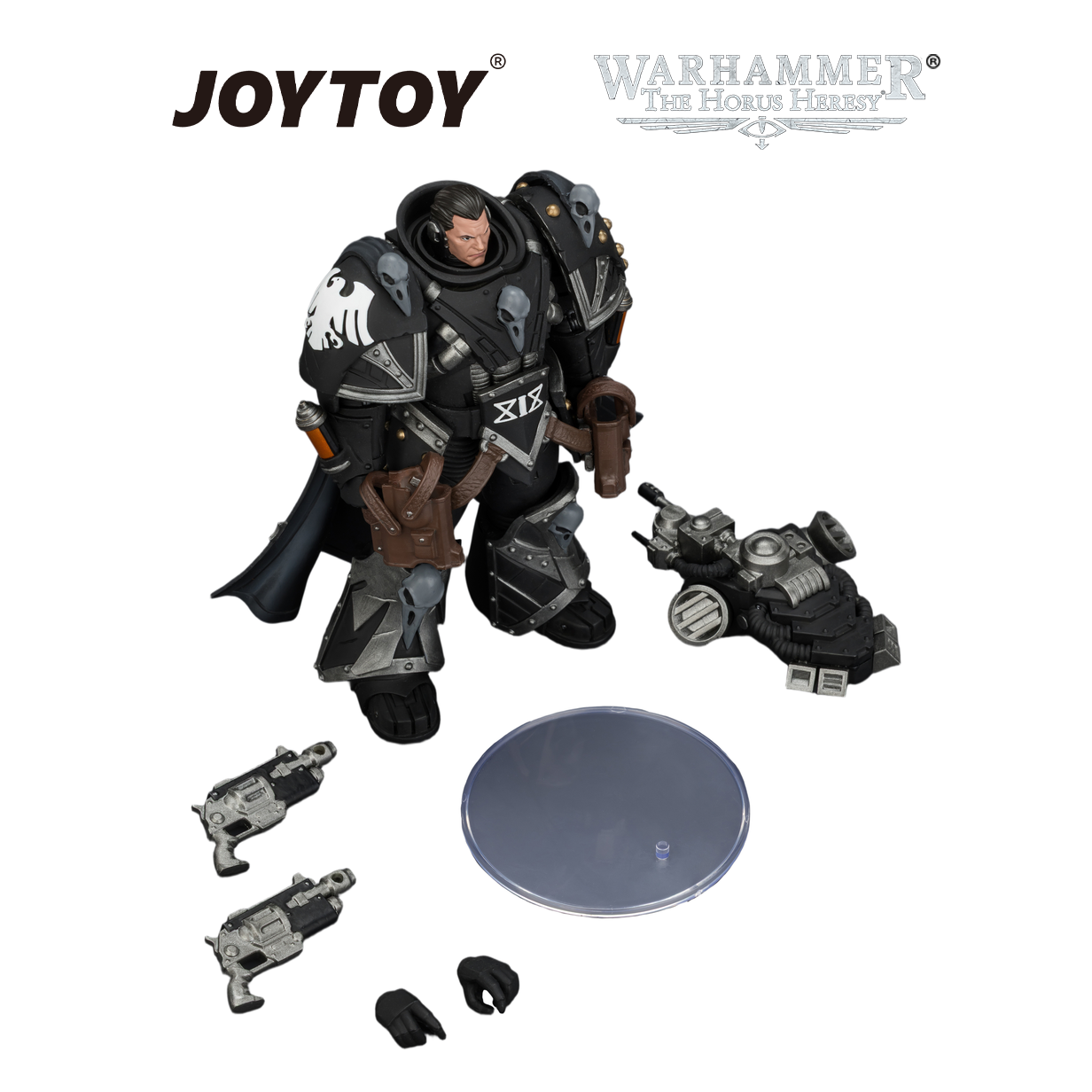JOYTOY Warhammer The Horus Heresy - Raven Guard, Kaedes Nex, The Blood Crow, with Fulcrum Hand Cannons (1/18 Scale)