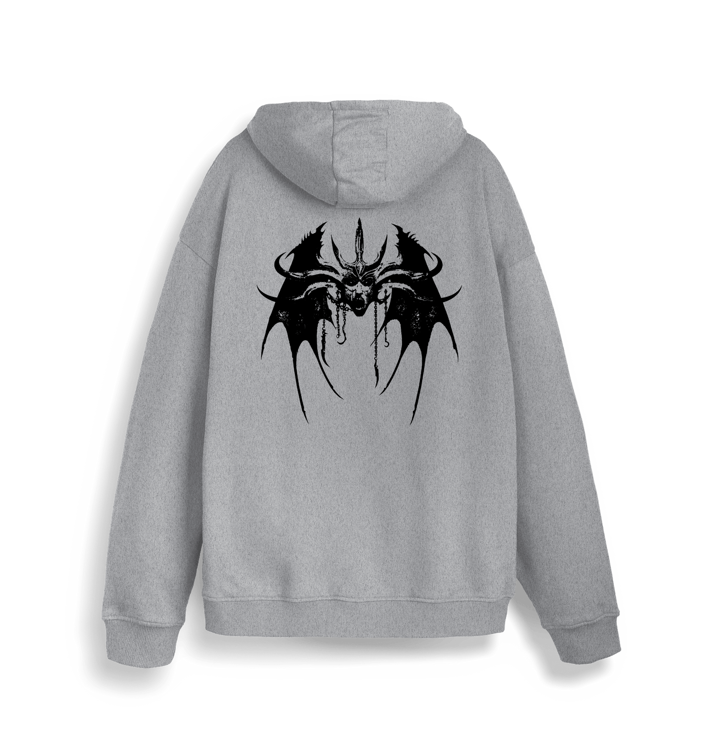 Heather Grey Printed Sweater Back