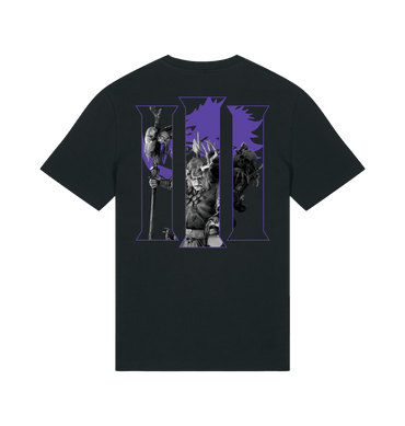 Black Printed T-shirt Back