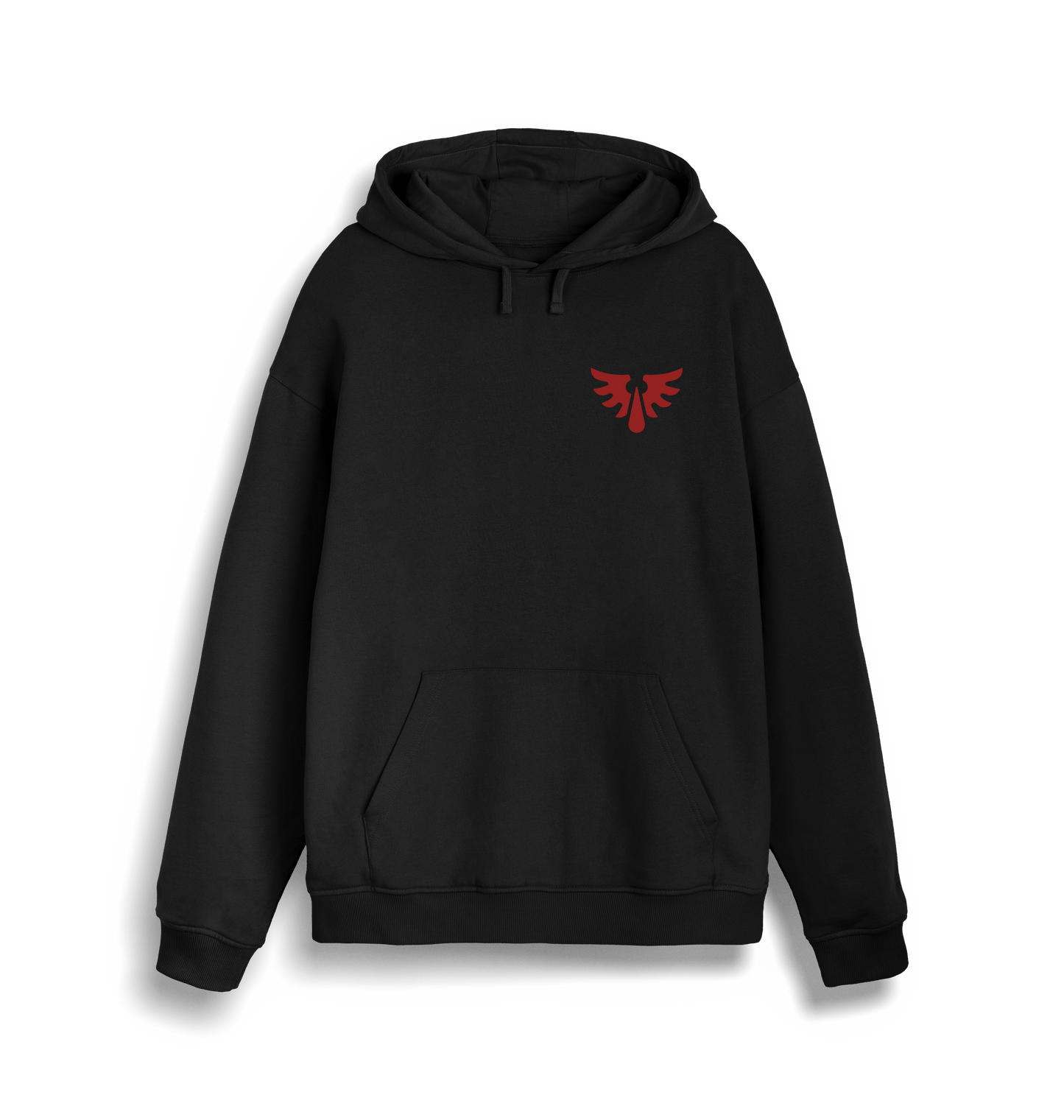 Black Printed Sweater Front