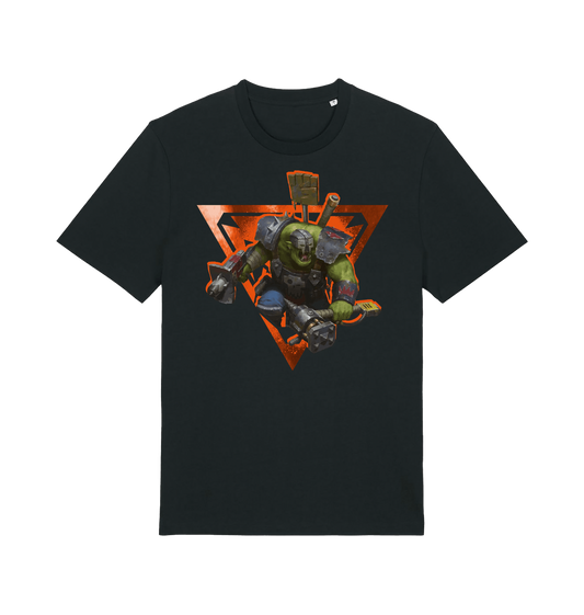 Black Printed T-shirt Front