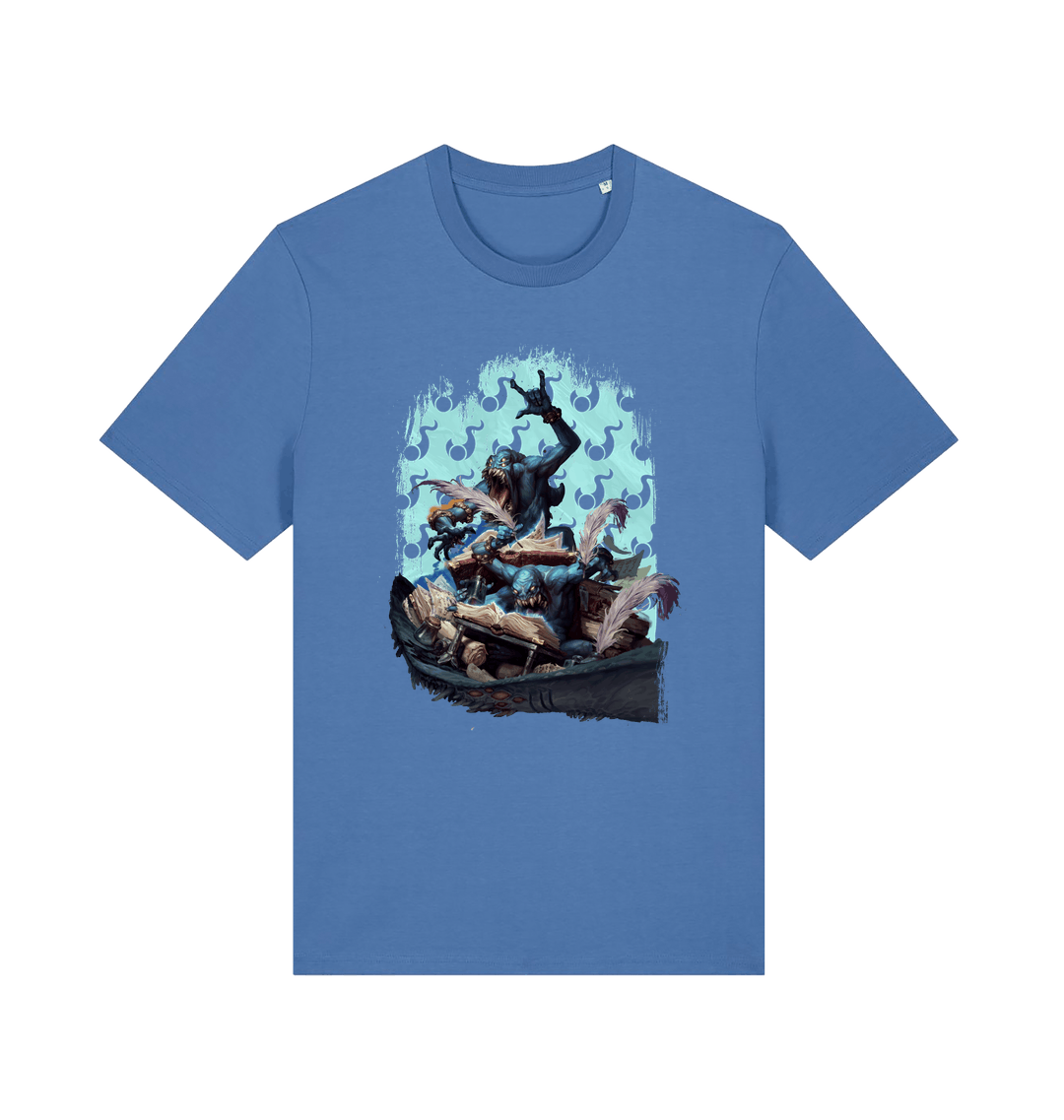 Bright Blue Printed T-shirt