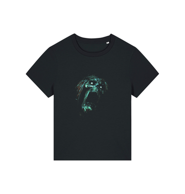 Black Printed T-shirt Front