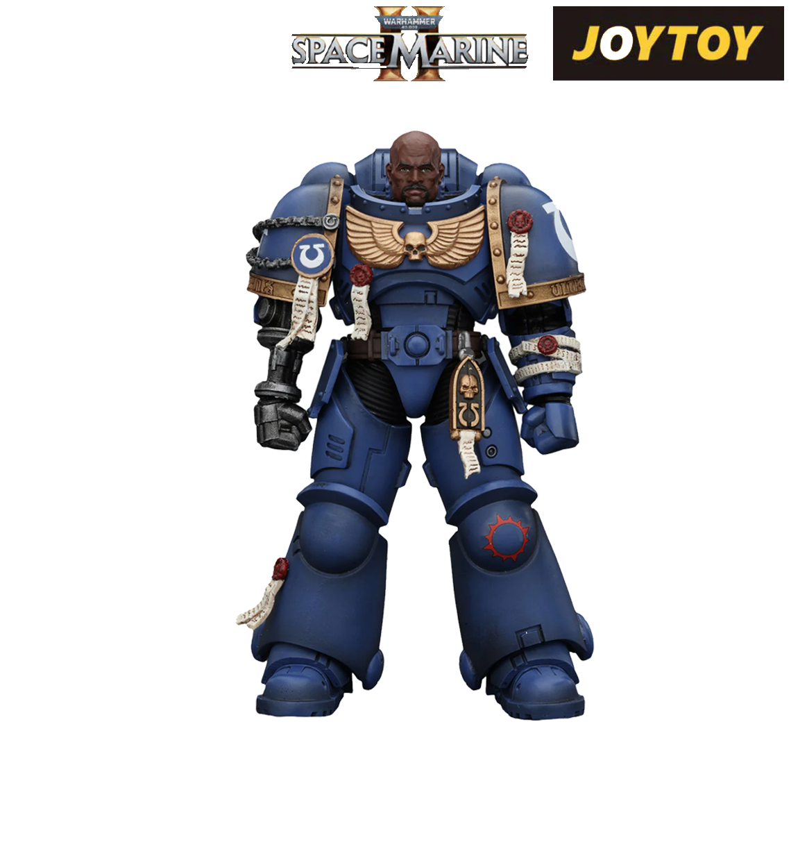 JoyToy Warhammer 40,000: Space Marine 2 Action Figure - Brother Chairon (1/18 Scale)