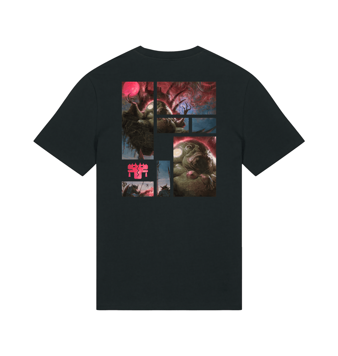 Black Printed T-shirt Back