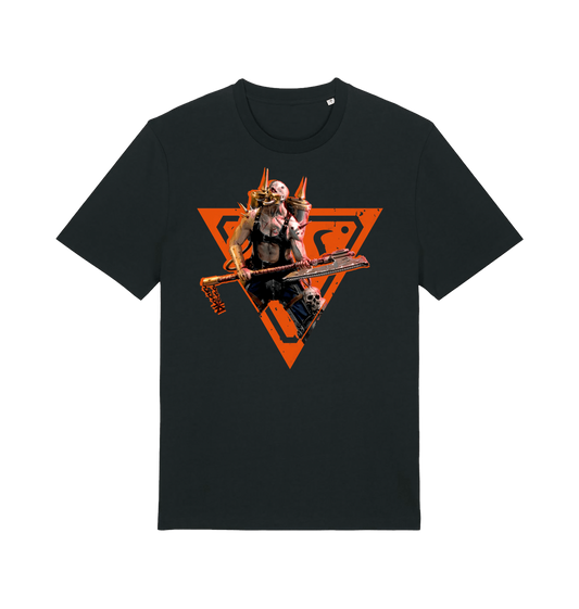 Black Printed T-shirt Front