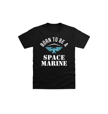 Black Printed Kids T-Shirt