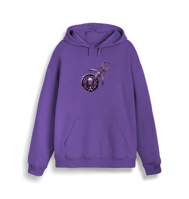 Purple Love Printed Sweater Front