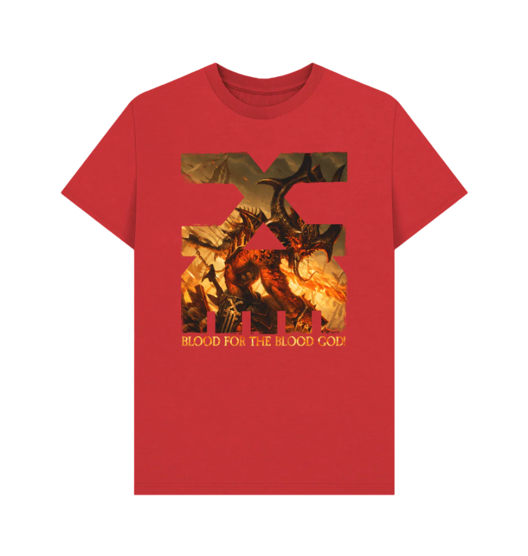 Red Khorne Blood for the Blood God T Shirt