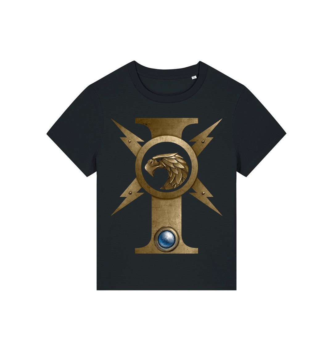 Black Printed T-shirt Front