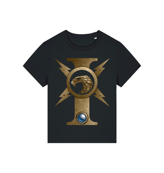 Black Printed T-shirt Front