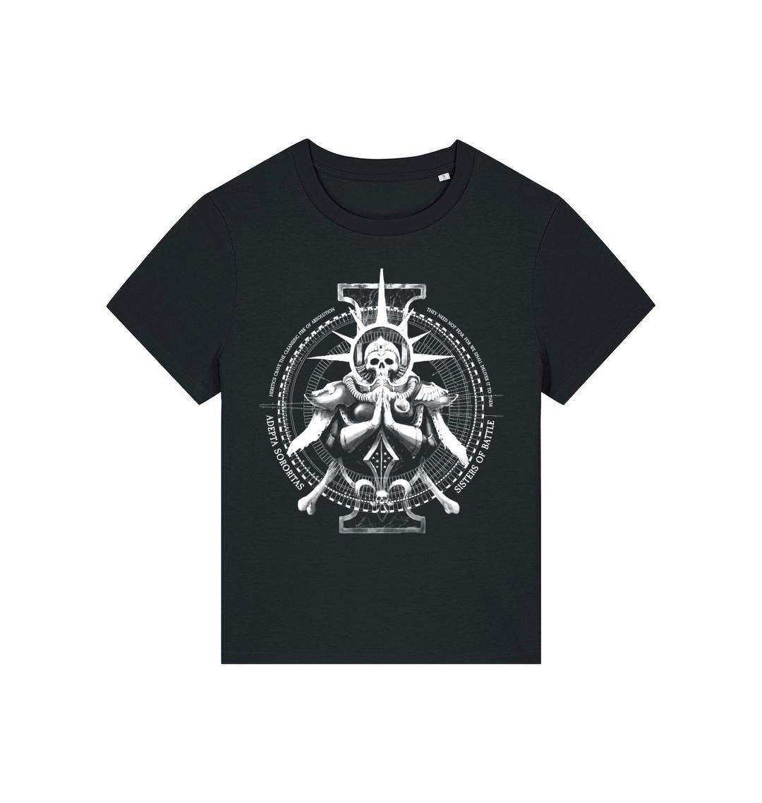 Black Printed T-shirt Front