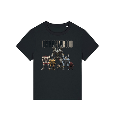 Black Printed T-shirt Front