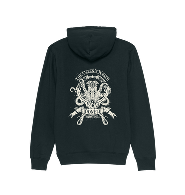 Black Printed Sweater Back