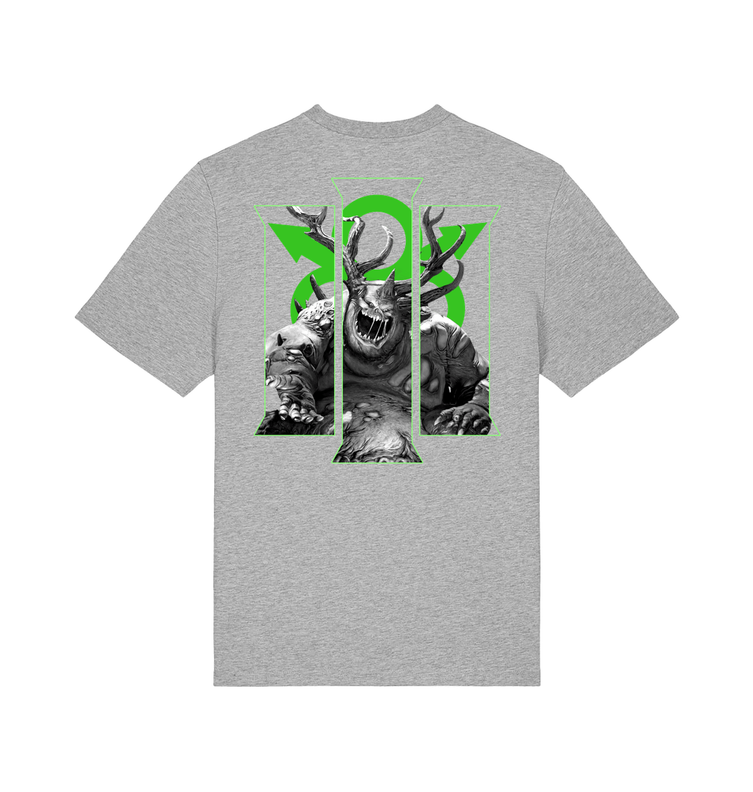 Heather Grey Printed T-shirt