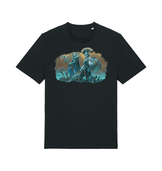 Black Printed T-shirt Front