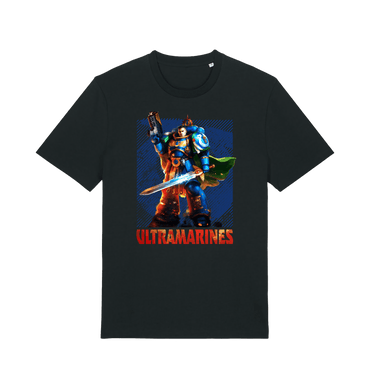 Black Printed T-shirt Front