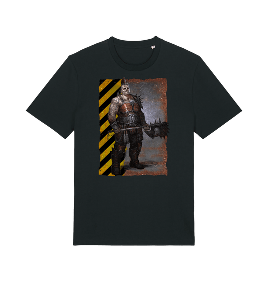 Black Printed T-shirt Front