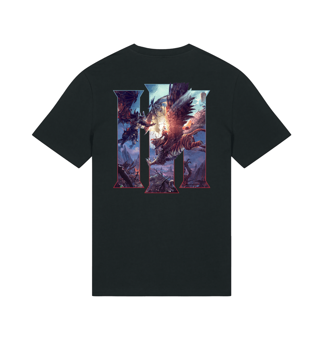 Black Printed T-shirt Back